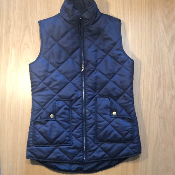 Impressions Jackets & Blazers - Impressions blue puffy vest.